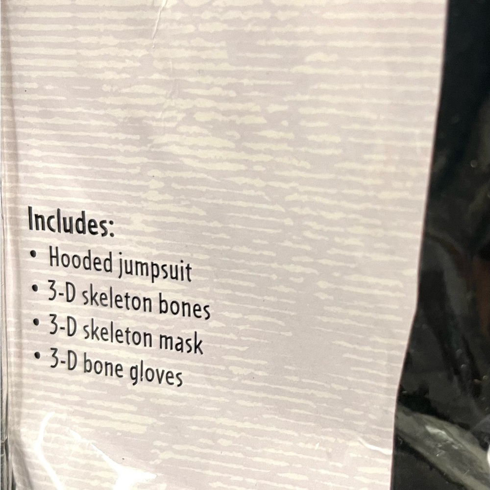 Skelebones Skeleton Costume Toddler Child Large 4-6 NWT 3D Fun World Unisex - Picture 3 of 6